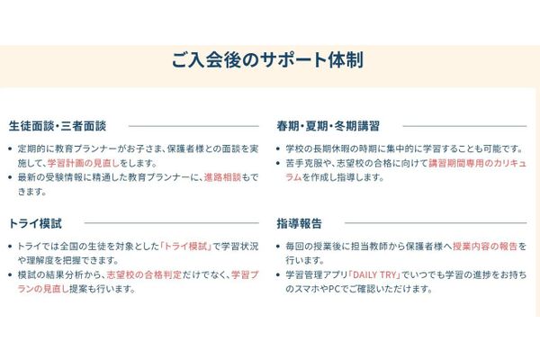 サポート内容