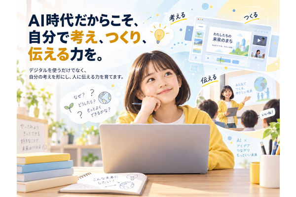AI時代だからこそ、自分で考え、つくり、伝える力を。