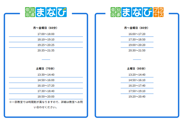 開講スケジュール