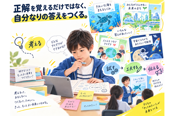 正解を覚えるだけではなく、自分なりの答えをつくる。